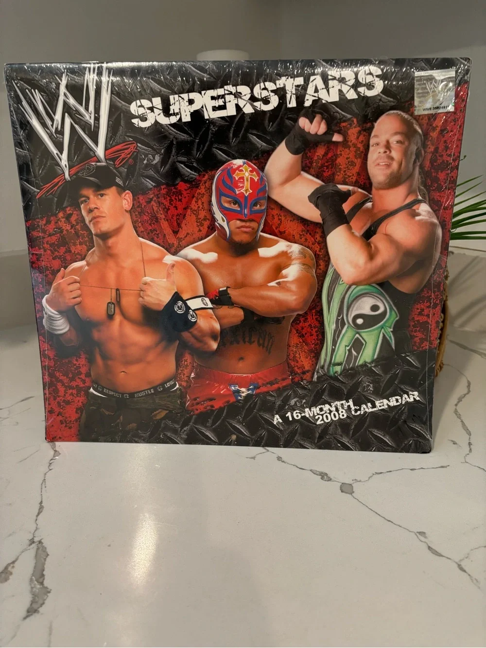 Vintage Official WWE SEALED 2008 Wall Calendar 12” x 12” Multi Month